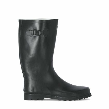 Trespass X Men's Wellies in Black Recon, Outside view of footwear