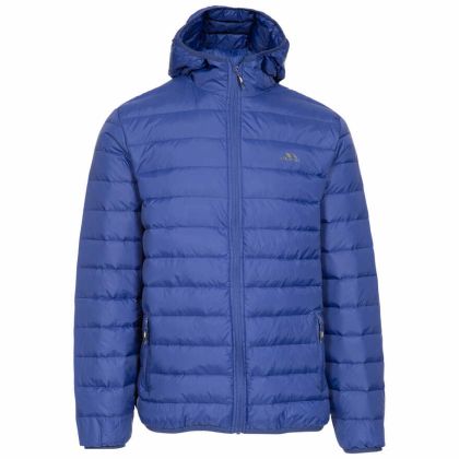 Stanley Men's Ultra Lightweight Packaway Down Jacket in Blue, Front view on mannequin
