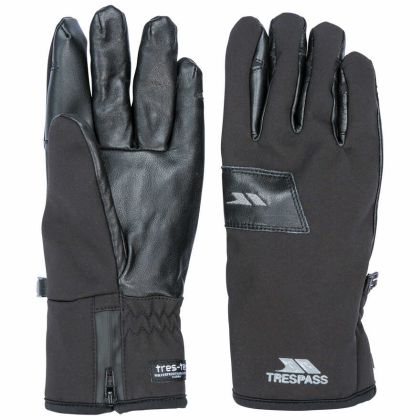 Trespass Adults Waterproof Gloves in Black Alpini