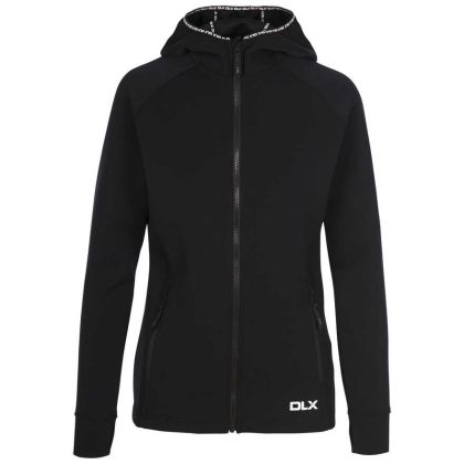 DLX Womens Hoodie Anais - BLK, Front view on mannequin