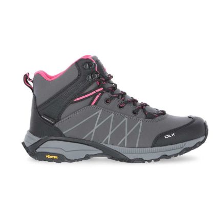 Arlington II Womens DLX Walking Boots in Grey, Angled view of footwear