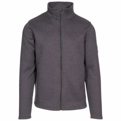 Benson Mens Fleece in Black, Front view on mannequin