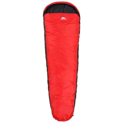 Doze 3 Season Water Repellent Sleeping Bag in Red, Front view