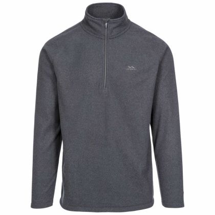 Keynote Men's 1/2 Zip Fleece in Grey, Front view on mannequin