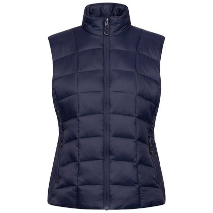 Trespass Womens Casual Gilet Ogbere in Navy, Front view on mannequin