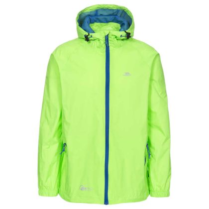 Trespass Adults Waterproof Packaway Jacket in Neon Green Qikpac