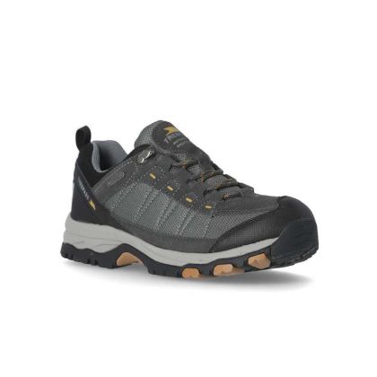 Scarp Men's Walking Shoes in Grey, Angled view of footwear