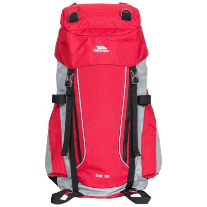 Trek Rucksack 33L in Red, Back view