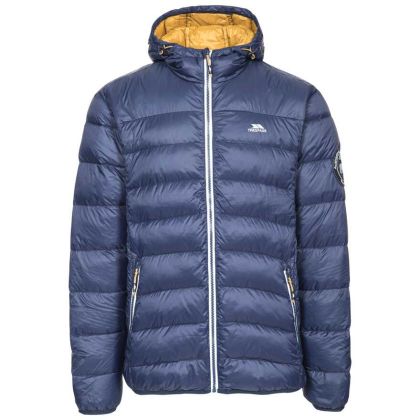 Whitman Men's Down Packaway Jacket in Navy, Front view on mannequin
