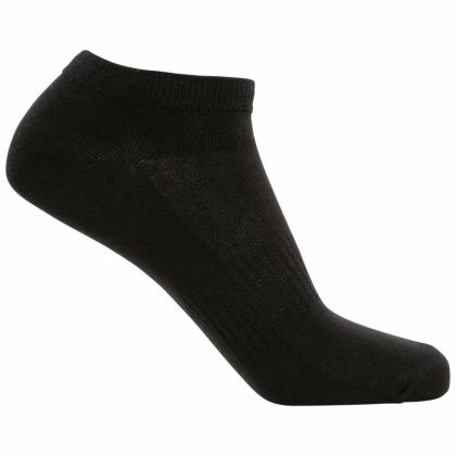 Trespass Unisex Antibacterial Trainer Socks in Black Orbital