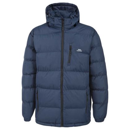 Trespass Mens Hooded Padded Casual Jacket in Navy Clip