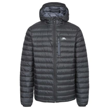 Trespass Mens Down Packaway Jacket in Black Digby