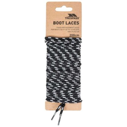 Trespass Round Laces 200cm in Black