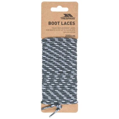 Trespass Round Laces 200cm in Grey
