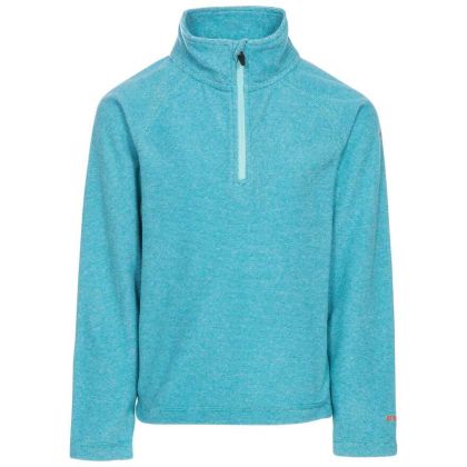 Meadows Kids' Half Zip Fleece in Blue, Front view on mannequin