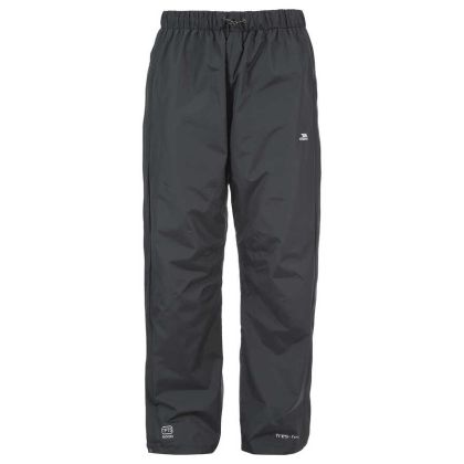 Trespass Mens Waterproof Trousers in Black Purnell