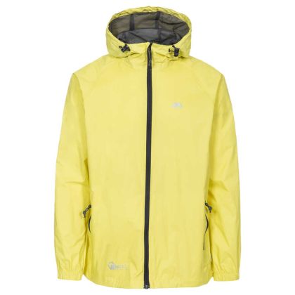 Trespass Adults Waterproof Packaway Jacket in Yellow Qikpac