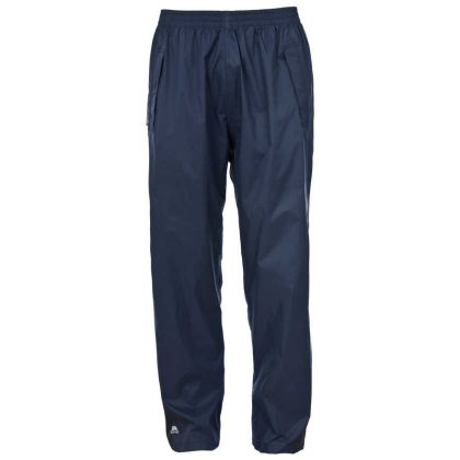 Trespass Adults Packaway Waterproof Trousers in Navy Qikpac