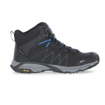DLX Mens Walking Boots Rhythmic II in Black