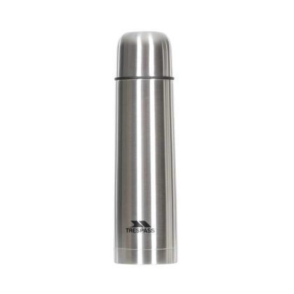 Trespass Stainless Steel Flask 750ml in Light Grey