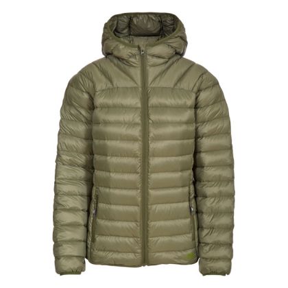 Trespass Womens Down Packaway Jacket Trisha in Khaki