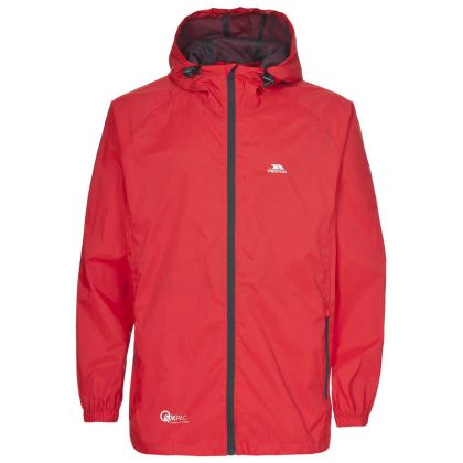 Trespass Adults Waterproof Packaway Jacket in Orange Qikpac