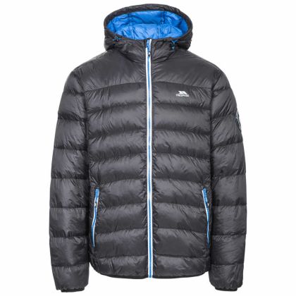 Whitman Men's Down Packaway Jacket in Black, Front view on mannequin