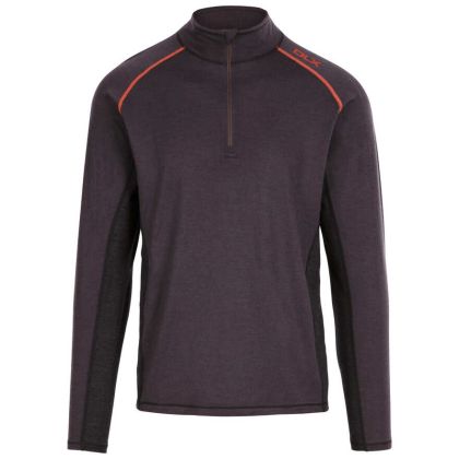 Trespass Mens Base Layer Top Stan - DGM, Front view on mannequin