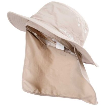Bearing Adults' Quick Dry Bucket Hat in Beige, Hat at angled view