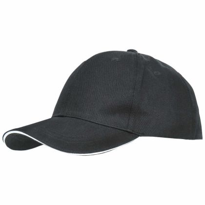 Carrigan Adults' Baseball Cap in Black, Hat at angled view