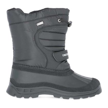 Dodo Youth Water Resistant Snow Boots in Black, Outside view of footwear