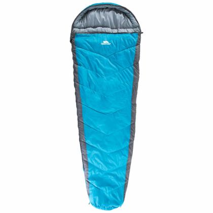 Doze 3 Season Water Repellent Sleeping Bag in Blue, Front view