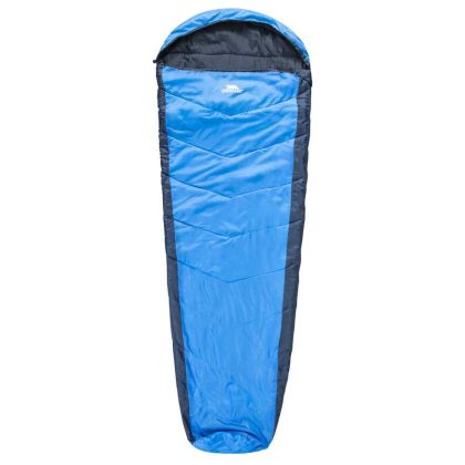 Doze 3 Season Water Repellent Sleeping Bag in Blue, Front view