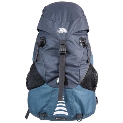 Inverary 45 L Navy Rucksack with Waterproof Cover, Front view