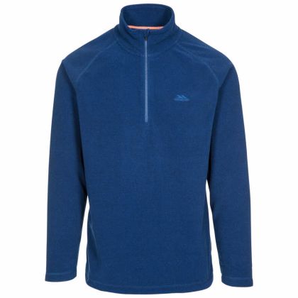 Keynote Men's 1/2 Zip Fleece in Navy, Front view on mannequin