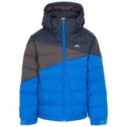 Trespass Mens Casual Jacket in Blue Layout, Front view on mannequin