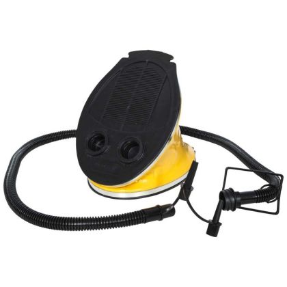Air Bed Foot Pump in Yellow, Front view