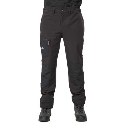 Passcode Men's Mosquito Repellent Cargo Trousers in Black, Front view on mannequin