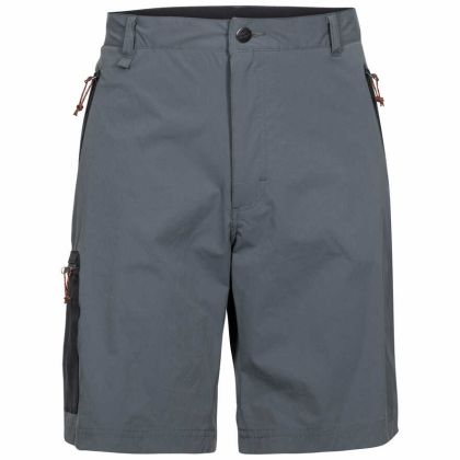 Runnel Men's Cargo Shorts in Grey, Front view on mannequin