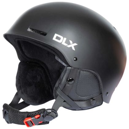 DLX Ski Helmet Russo - BLK, Angled view of helmet