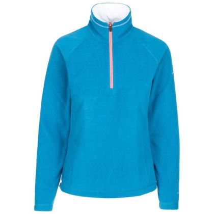 Skylar Women's Fleece in Blue, Front view on mannequin