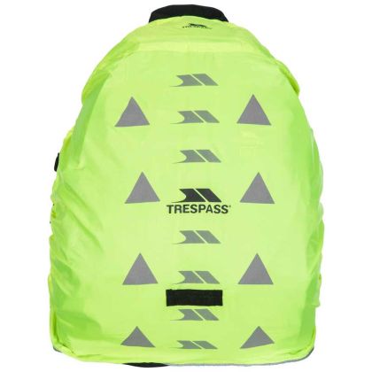 Reflective Rucksack Cover in Yellow, Angle view