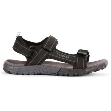 Alderley Men's Walking Sandals in Black, Front view of footwear