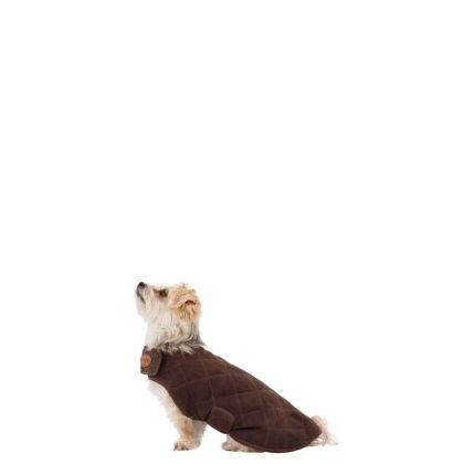 Trespaws XXS Quilted Dog Jacket in Bark Artemis