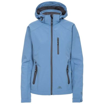 Trespass Womens Softshell Jacket Bela II in Denim Blue