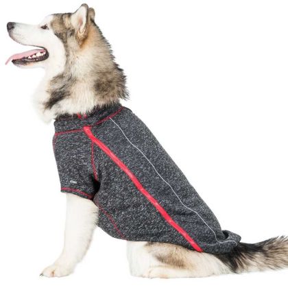 XL Windproof Dog Fleece  In Black Melange Boomer