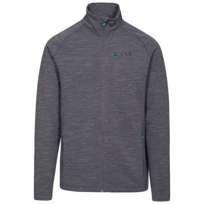 Brolin Men's DLX Fleece Jacket in Light Grey, Front view on mannequin