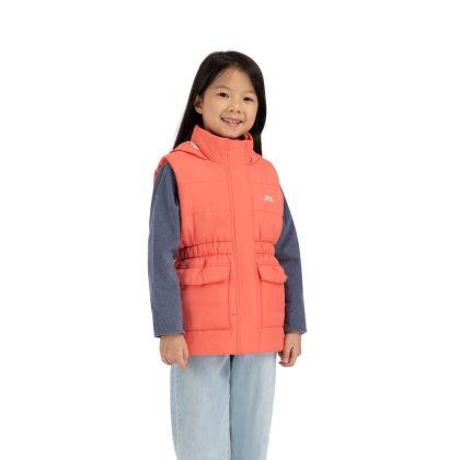 Girls Casual Gilet Casster in Soft Orange