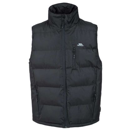 Trespass Mens Padded Gilet in Black Clasp