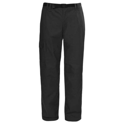 Trespass Mens Cargo Trousers in Black Clifton